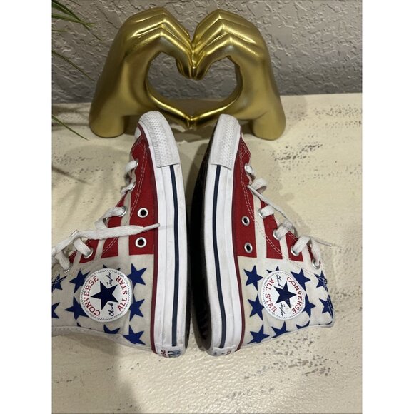 Converse Chuck Taylor All Star "Stars & Stripes" Flag Youth Sneakers Sz 12.5 - Picture 3 of 5